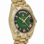 Replica Rolex Day-Date 228238 Yellow Gold Green Ombre Roman Numeral Dial - Image 3