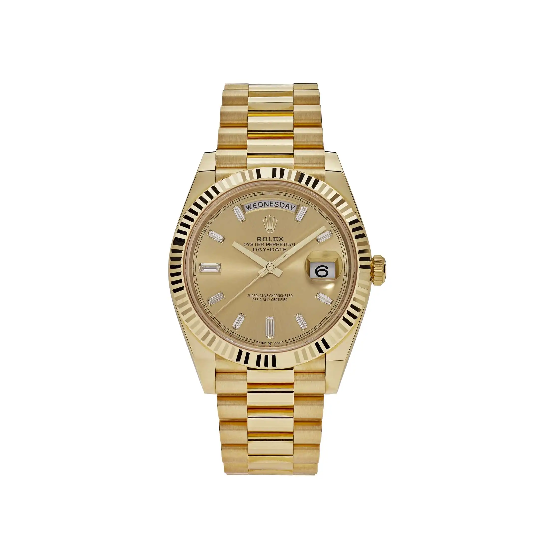 ppwg44sucpj.webp Replica Rolex Day-Date 228238 Yellow Gold Champagne Diamond Dial - Image 1