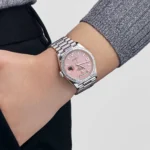 Replica Rolex Day-Date 128396TBR Platinum Pink Opal Diamond Dial and Bezel - Image 2