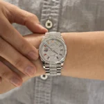 Replica Rolex Day-Date 128349RBR White Gold Diamond Bezel Diamond-Paved Set - Image 2