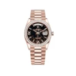 Replica Rolex Day-Date 128345RBR Rose Gold Eisenkiesel Diamond Dial