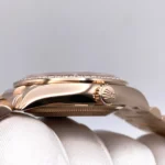 Replica Rolex Day-Date 128345RBR Rose Gold Eisenkiesel Diamond Dial - Image 4