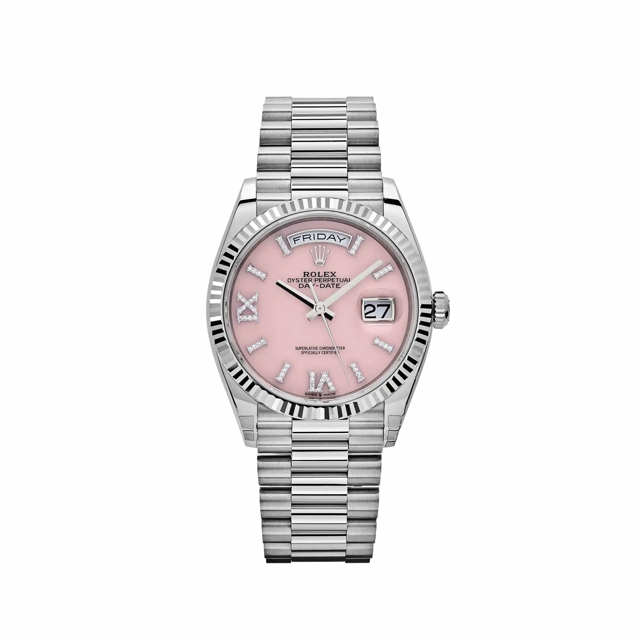 m2zl2tqj4zg.webp Replica Rolex Day-Date 128239 White Gold Pink Opal Diamond Roman Numerals Dial - Image 1