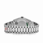 Replica Rolex Day-Date 128239 White Gold Pink Opal Diamond Roman Numerals Dial - Image 7