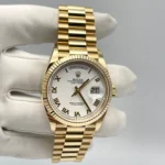 Replica Rolex Day-Date 128238 Yellow Gold White Dial - Image 3
