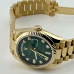 Replica Rolex Day-Date 128238 Yellow Gold Green Diamond Dial - Image 4