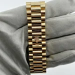 Replica Rolex Day-Date 128238 Yellow Gold Green Diamond Dial - Image 10