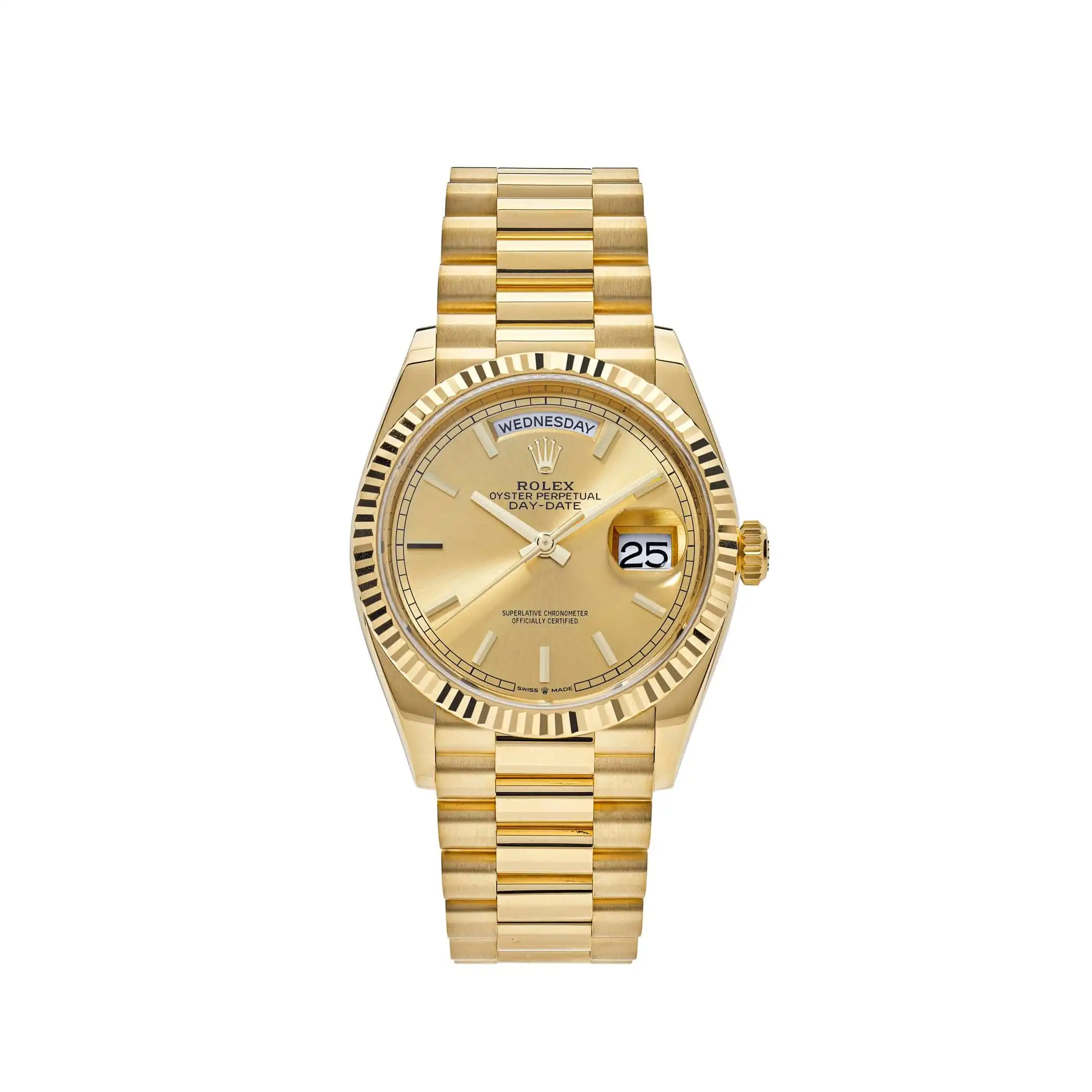 pmtxj5w1c33.webp Replica Rolex Day-Date 128238 Yellow Gold Champagne Dial - Image 1