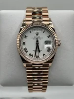 Replica Rolex Day-Date 128235 Rose Gold White Dial - Image 2