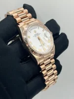 Replica Rolex Day-Date 128235 Rose Gold White Dial - Image 4
