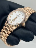 Replica Rolex Day-Date 128235 Rose Gold White Dial - Image 5