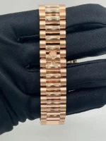 Replica Rolex Day-Date 128235 Rose Gold White Dial - Image 6