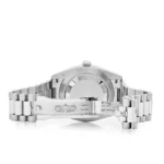 Replica Rolex Day-Date 228206 Platinum Ice Blue Diagonal Motif Dial - Image 6