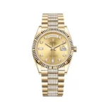 Replica Rolex Day-Date 128238 Yellow Gold Champagne Diamond Dial