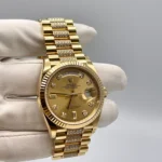 Replica Rolex Day-Date 128238 Yellow Gold Champagne Diamond Dial - Image 2