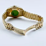 Replica Rolex Day-Date 118388 Yellow Gold White Mother of Pearl Dial Diamond Bezel - Image 10