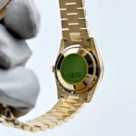 Replica Rolex Day-Date 118388 Yellow Gold White Mother of Pearl Dial Diamond Bezel - Image 11