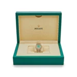 Replica Rolex Day-Date 118388 Yellow Gold Jade Green Dial Diamond Pave Carous - Image 7