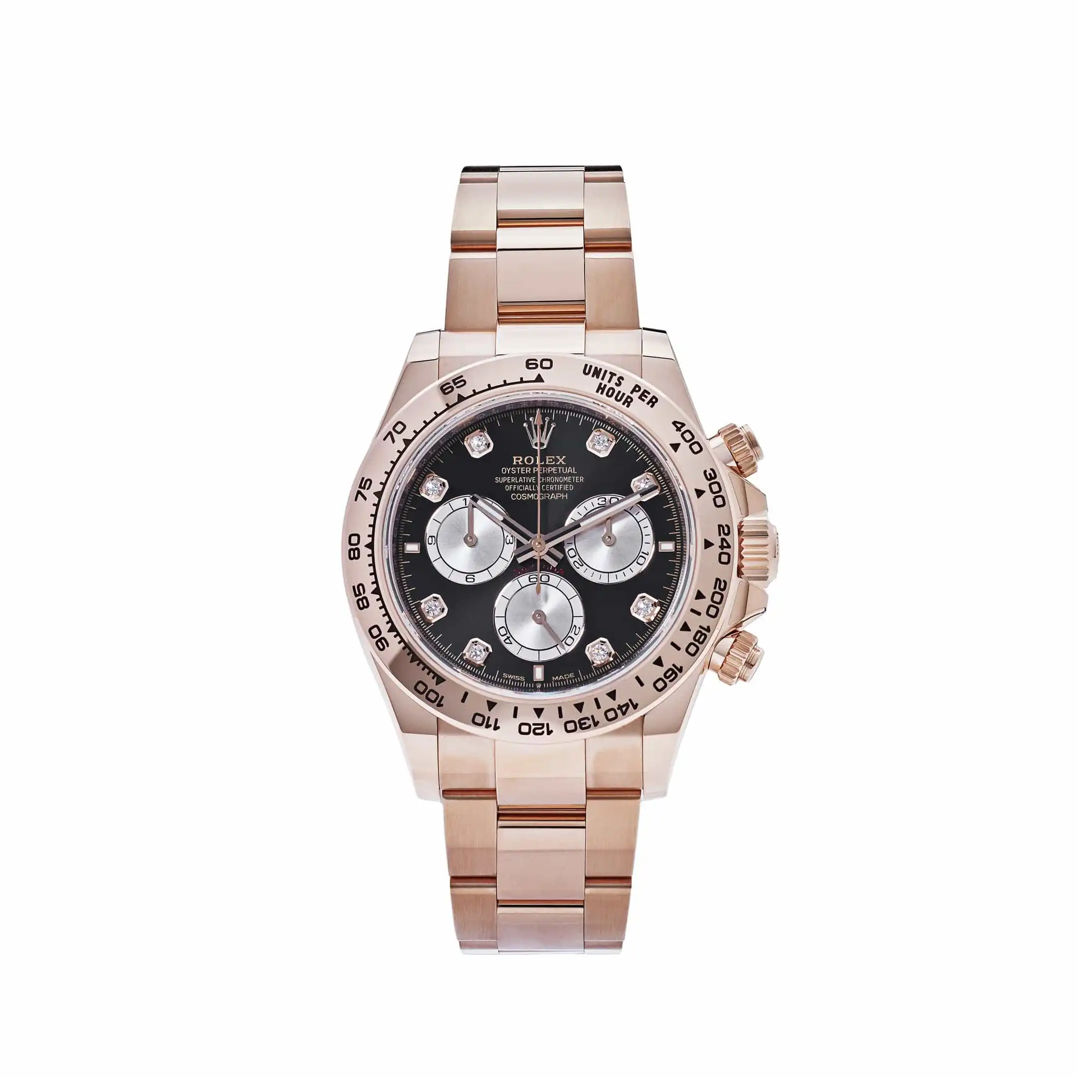 tivsq20pfad.webp Rolex Daytona Replica 126505 Rose Gold Black Diamond Dial - Image 1