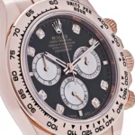 Rolex Daytona Replica 126505 Rose Gold Black Diamond Dial - Image 5