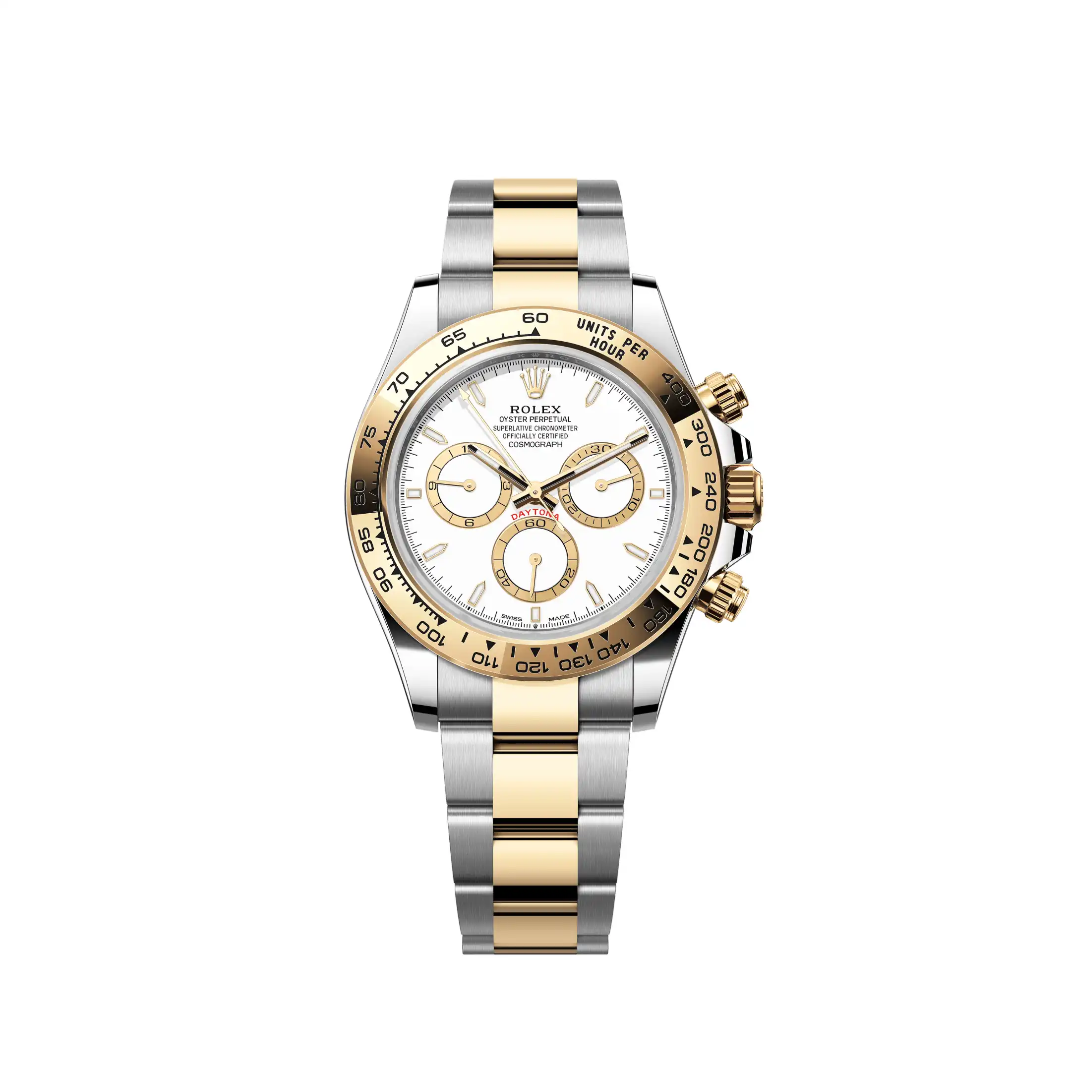 y5r2nq5vci2.webp Rolex Daytona Replica 126503 Yellow Gold Stainless Steel White Dial - Image 1