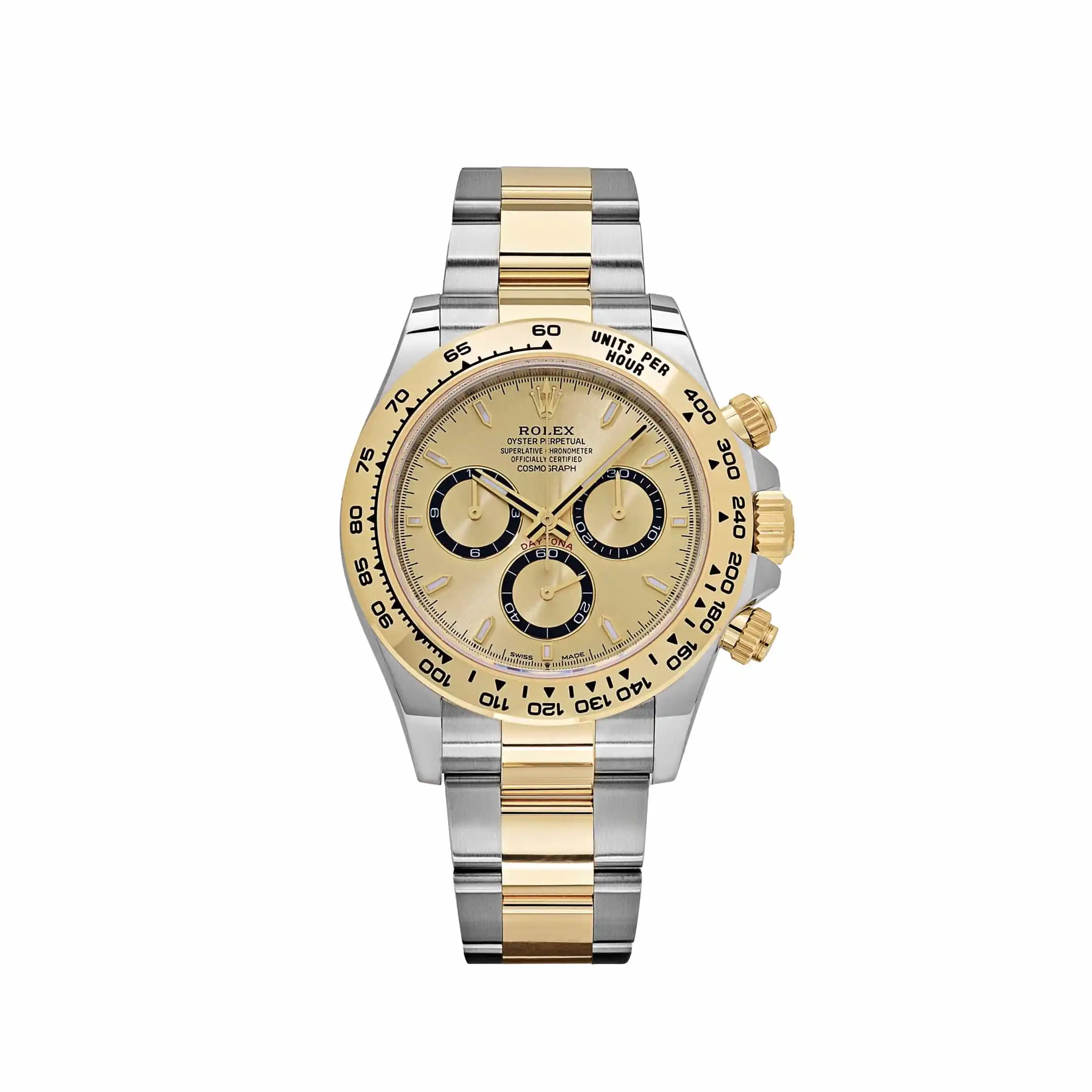 uhizk51u132.webp Rolex Daytona Replica 126503 Yellow Gold Stainless Steel Champagne Dial - Image 1