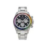 Rolex Daytona Replica 116599RBOW 'Rainbow' White Gold Black Diamond Dial Sapphire Bezel