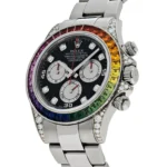 Rolex Daytona Replica 116599RBOW 'Rainbow' White Gold Black Diamond Dial Sapphire Bezel - Image 2