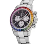 Rolex Daytona Replica 116599RBOW 'Rainbow' White Gold Black Dial Sapphire Bezel - Image 3