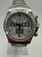 Rolex Daytona Replica 116576TBR Platinum Pave Diamond Dial - Image 5