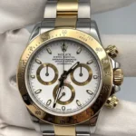 Rolex Daytona Replica 116523 Stainless Steel Yellow Gold White Dial - Image 3