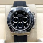 Rolex Daytona Replica 116519LN White Gold Black Diamond Dial - Image 2
