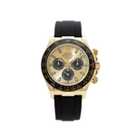 Rolex Daytona Replica 116518LN Yellow Gold Champagne Black Dial