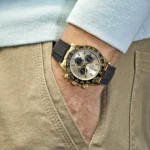 Rolex Daytona Replica 116518LN Yellow Gold Champagne Black Dial - Image 2