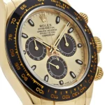 Rolex Daytona Replica 116518LN Yellow Gold Champagne Black Dial - Image 5