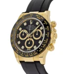 Rolex Daytona Replica 116518LN Yellow Gold Black Diamond Dial - Image 3