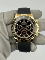 Rolex Daytona Replica 116518LN Yellow Gold Black Dial - Image 2