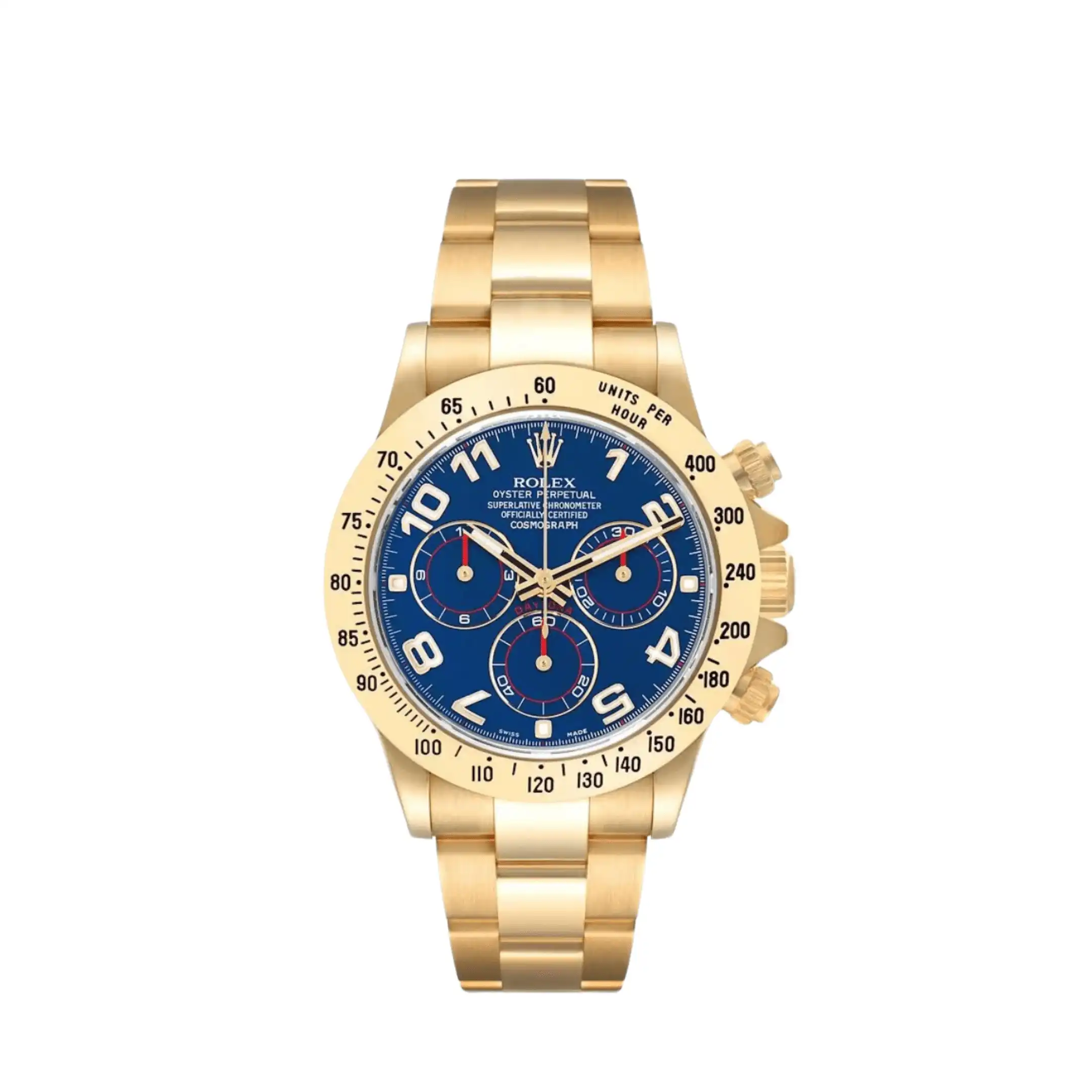 0frsxqb1jjd.webp Rolex Daytona Replica 116508 Yellow Gold Blue Racing Arabic Dial - Image 1