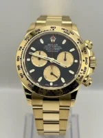 Rolex Daytona Replica 116508 'Paul Newman' Yellow Gold Black Dial - Image 3