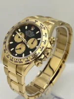 Rolex Daytona Replica 116508 'Paul Newman' Yellow Gold Black Dial - Image 4