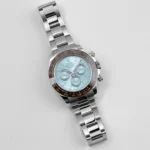 Rolex Daytona Replica 116506 Platinum Ice Blue Baguette Diamond Dial - Image 3