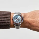 Rolex Daytona Replica 116506 Platinum Ice Blue Arabic Dial - Image 2