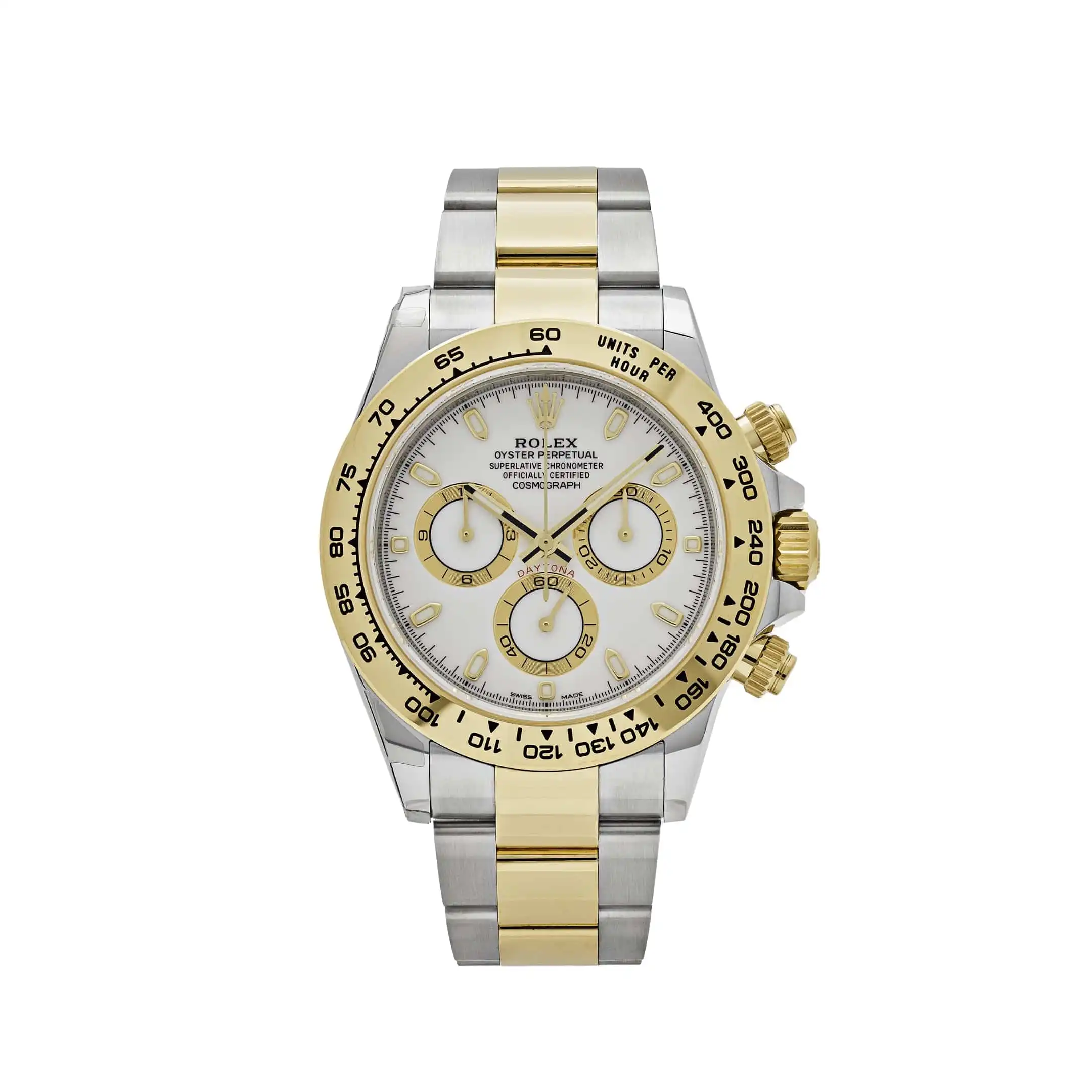3c53kckdubx.webp Rolex Daytona Replica 116503 Two-Tone Yellow Gold Stainless Steel White Dial - Image 1