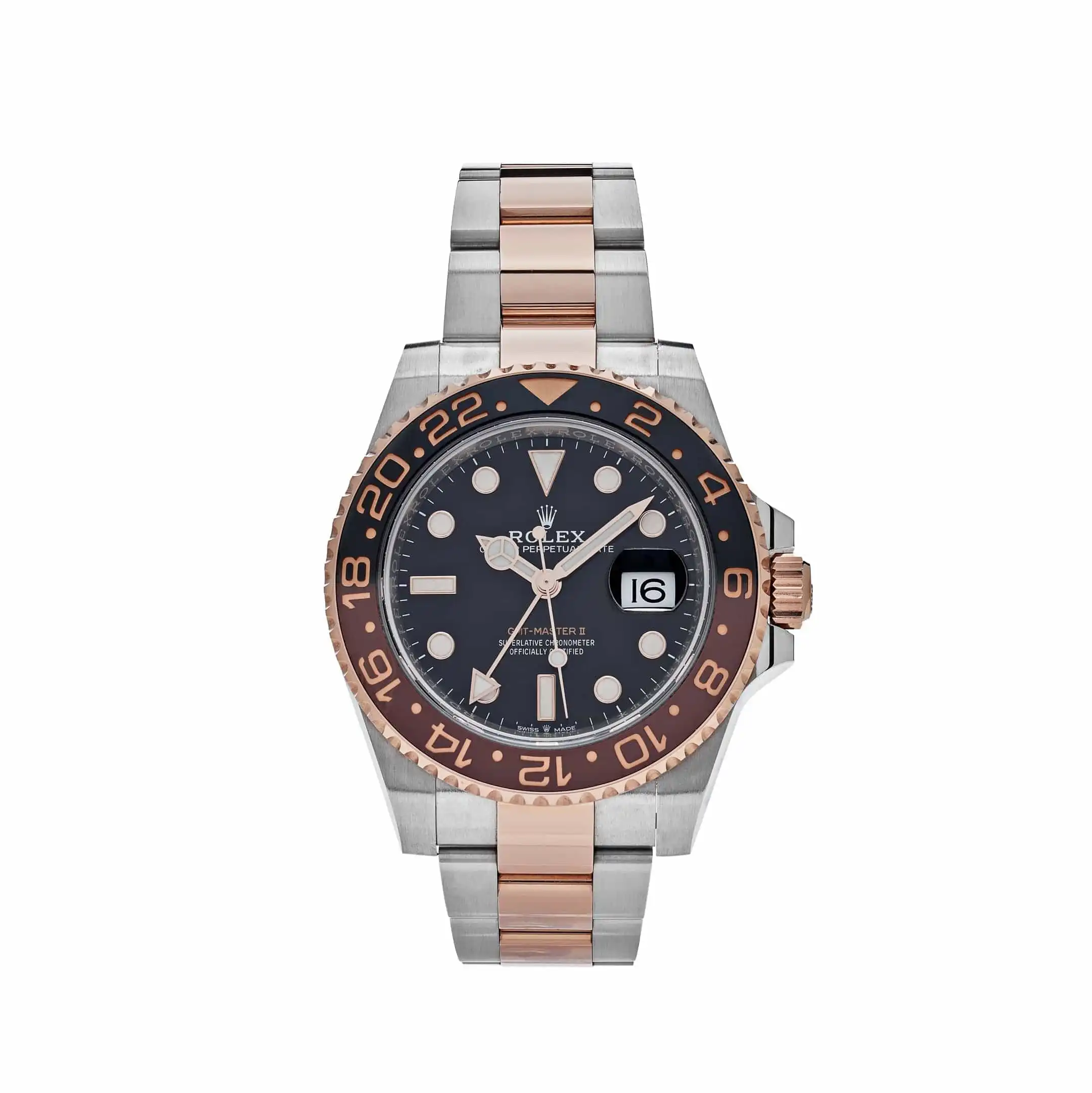 zsxkdrwxpn5.webp Rolex GMT-Master II Replica 126711CHNR 'Root Beer' Stainless Steel Rose Gold - Image 1