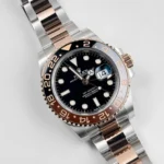 Rolex GMT-Master II Replica 126711CHNR 'Root Beer' Rose Gold Stainless Black Dial - Image 3