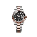 Rolex GMT-Master II Replica 126711CHNR 'Root Beer' Rose Gold Stainless Black Dial