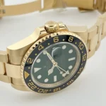 Rolex GMT-Master II Replica 116718LN Yellow Gold Green Dial Black Bezel - Image 3