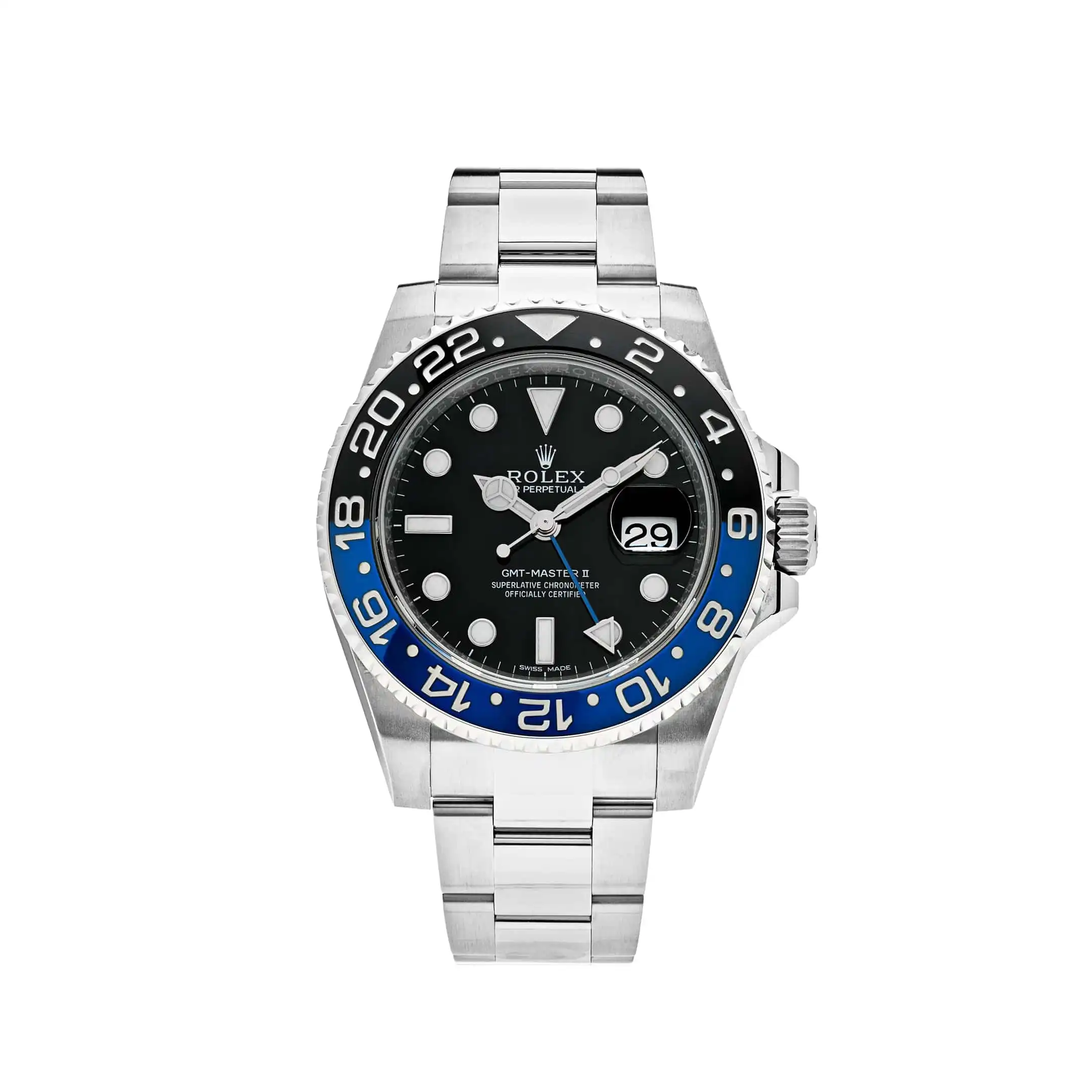 bd1hmtxxxb3.webp Rolex GMT-Master II Replica 116710BLNR Batman Stainless Steel Oyster - Image 1