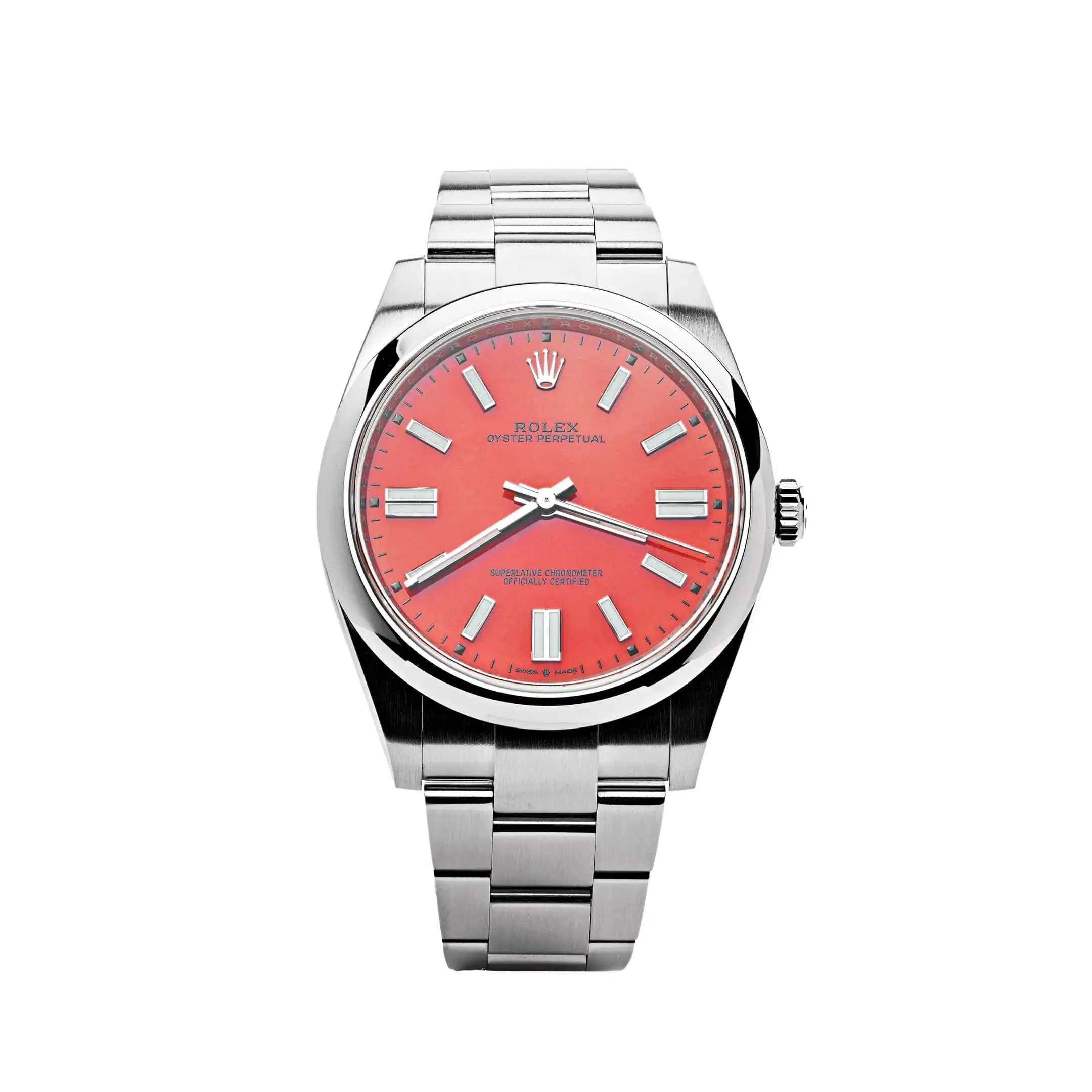 01lheycltu5.webp Rolex Oyster Perpetual Replica 124300 Stainless Steel Red Dial - Image 1