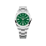 Rolex Oyster Perpetual Replica 124300 Stainless Steel Green Dial